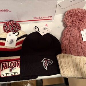 Atlanta Falcons Knit Beanie Set